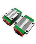 Solid High Precision Linear Guide Rail Kit QGH15CA Block Match HGR15 Smooth 420mm Rail For CNC Machinist DIY Project Low Friction Motion Perfect Build, two linear guide blocks