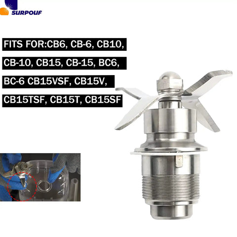 502977 Blade Cutting Blender Assembly Replacement Part Fits Waring CB6 CB10 CB15 Gallon Blenders Stainless Steel