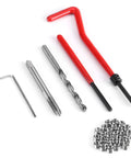 Thread Repair Kit With 30 Piece Insert Tool Set M5 For Restoring Damaged Internal Threads And DIY Field Repairs With Wire Inserts Installation Wrench Drill Bit And Lug Breaker Tool In Durable Stainless Steel, tools and inserts