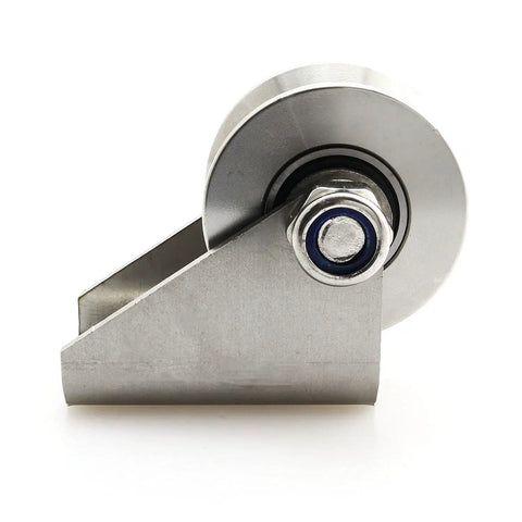 Built Tough Detachable V Groove Pulley Offering Dead Silent 304 Stainless Steel Roller Track Plus Rust Proof Heavy Duty Sliding Wheel Hardware for smooth installations