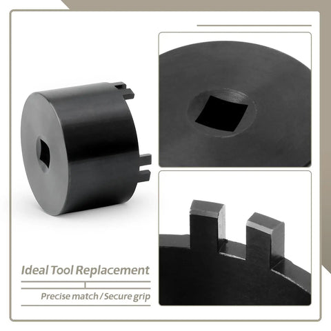 Front Differential Sundial Bearing Carrier Retainer Seal Replacement Socket Tool Swaps Right Out For Subaru Forester Impreza Wrx Sti Legacy Outback Drops Clean With No Headaches - circular black tool with square socket and side grips