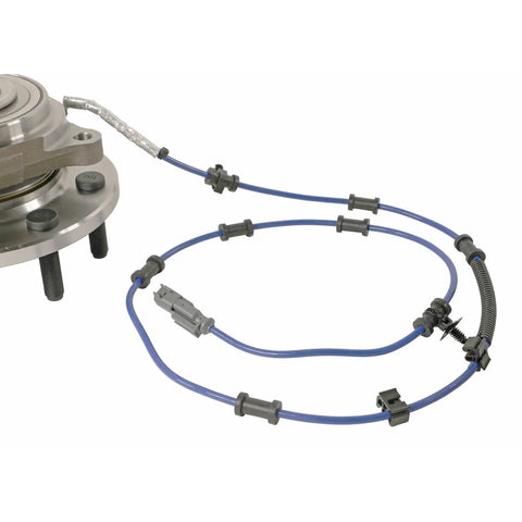 Heavy Duty Front Wheel Bearing And Hub Assembly For Ram 3500 2013 To 2018 with connector and wiring harness details.