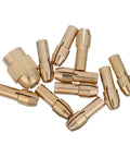 Solid Bronze Drill Chuck Collet Adapter Kit For Mini Bits Holds Tight And Won't Slip Perfect For Woodworking Jobs And DIY Projects That Need Precision with various bronze collets.