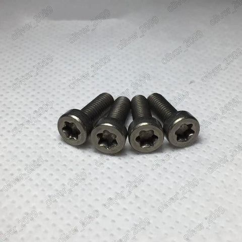 Badass Titanium GR2 Torx Socket Short Cap Head Screws M3 M4 ISO14580 showing four heavy-duty fasteners, each 6mm in size.