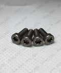 Badass Titanium GR2 Torx Socket Short Cap Head Screws M3 M4 ISO14580, 6mm length, heavy duty fasteners in a pack of 50.