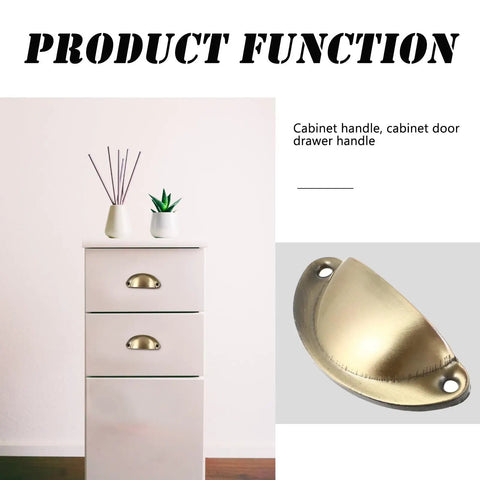 Retro Copper Finish Iron Cabinet Pulls 10 Pack Sturdy Drawer Handles Great Grip Easy Install Heavy Duty Kitchen Hardware on a drawer.
