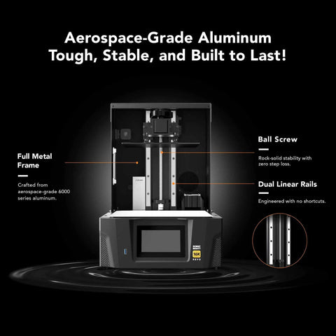 Sick 16K Resin 3D Printer With Hella Crisp Detail And A Smooth 10 Inch LCD Screen For Precision Crafting and Top Shelf Miniature Building That Looks Absolutely Dope Every Time, featuring aerospace-grade aluminum frame.