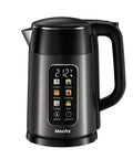 Electric Kettle 1.7L With Clear Touch Screen Temperature Control, No Plastic Contact With Water, Six Preset Temperatures