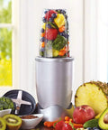 Upgrade Blender Cup And Extractor Blade Compatible With 600W And 900W Blenders 24oz Replacement Parts Set BPA Free with fruits