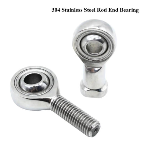 Heavy Duty 304 Stainless Steel Rod End Bearing featuring smooth self aligning motion and rock solid load capacity.