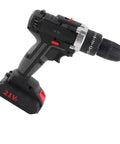Badass Brushless Cordless Drill Kit Featuring Twenty Five Adjustable Torque Settings And One Thousand Four Fifty RPM Speed for DIY tasks.