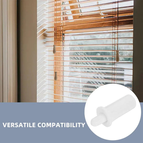 Heavy Duty Spring Loaded Shutter Repair Kit With 80 Durable Precision Hinge Pins For Loose Window Shutters And Interior Cabinet Doors No Sweat Fast Fix shown with window blinds for versatile compatibility.