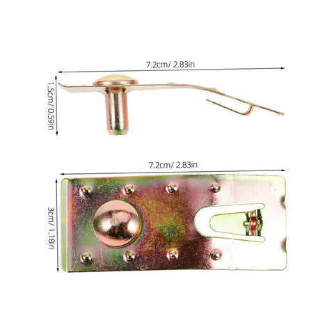 10 Pack Teardrop Pallet Rack Safety Clips, Badass Beam Lock Pins for Secure Shelving, heavy-duty galvanized rack connectors.