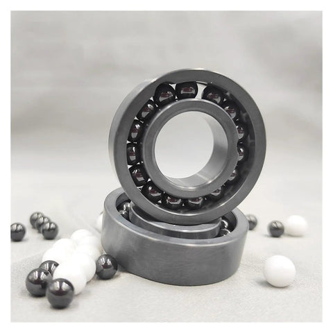 Single Silicon Nitride Ceramic Bearing 6210 50x90x20mm High Temperature Corrosion Proof Heavy Duty Shielded with balls.