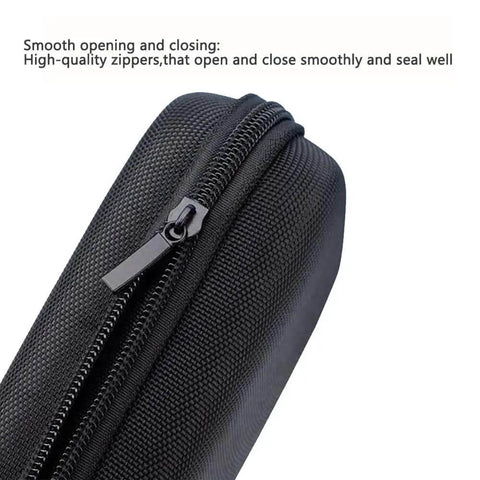 Solid Eva Cable Keeper Case For Your Ride Along Tech Stack Including Wireless Earbuds Fast Chargers Power Banks And Daily Tech Clutter Neat Travel Kit zipper detail, high-quality smooth opening.