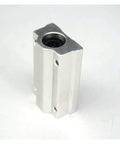 SCS13LUU 8mm Linear Bearing Slider For CNC Parts, 3D Printer Parts, And Precision Machine Tools, One Piece, Smooth Low Friction Guide For Reliable Motion, Ideal Drop-In Replacement. silver 8mm linear bearing block with mounting holes