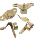 4 Piece Tailgate Hinge Set For Silverado 1500 1999 2006 Heavy Duty Left Right And Rear Hinges shown in bronze metal