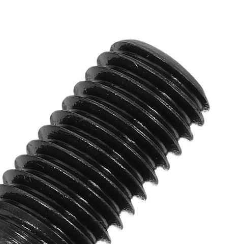 Close-up of a 10 Piece Heavy Duty Carbon Steel Set Screw showing threading for secure clamping in vehicle maintenance and DIY work.