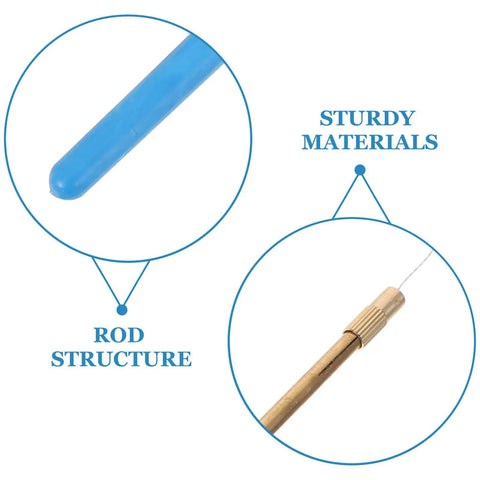Blue Glass Filter Sheet Flame Test Kit With Nickel Chromium Wire for chemistry labs, showing rod structure and sturdy materials.