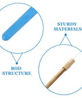 Flame Test Kit For Precise Potassium Identification With Cobalt Glass Filter Sheet showing metal alloy wire loop and blue rod structure