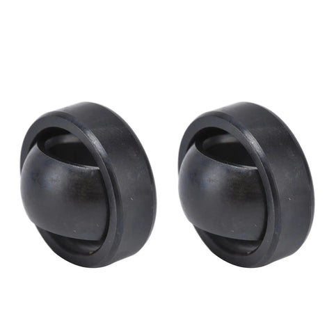 10 Pack GE12ES Spherical Bearings Built Tough For Heavy Lifting Hydraulic Cylinders With Wicked Smooth Radial Pivot Pro Shop Grade Industrial Rig Parts Forging Machine Tools, pair of black spherical bearings.
