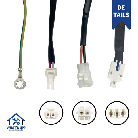 Connectors and wiring for Refrigerator Inverter Compressor Control Board WR87X29409 GE Compatible Replacement Part