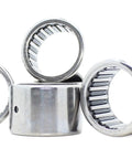 Heavy Duty Spherical Rod End Bearings Set Of 5 Sce168 Drawn Cup Needle Rollers With Durable Rubber Seals showing chrome steel finish.