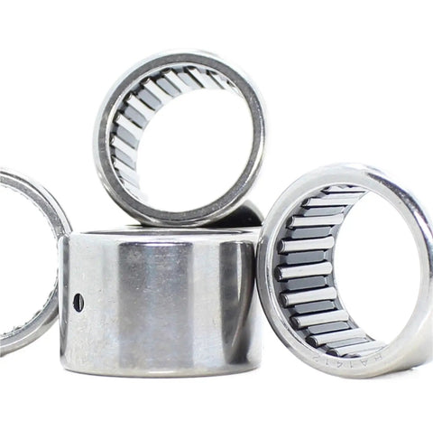 Heavy Duty Spherical Rod End Bearings Set Of 5 Sce168 Drawn Cup Needle Rollers With Durable Rubber Seals showing chrome steel finish.