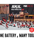 Heavy Duty 20V Cordless Circular Saw With Kickass Battery Life And Smooth Wood Cutting Performance For Weekend Warriors Hella Easy Handling charger and tools displayed.