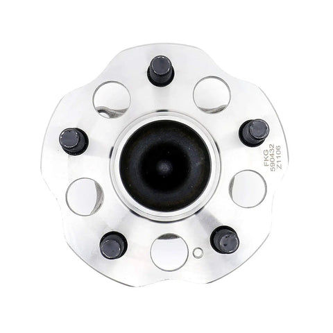 Heavy Duty Rear Wheel Bearing Hub Assembly For 2011 Through 2017 Honda Odyssey, top view showing five lug design and robust material.