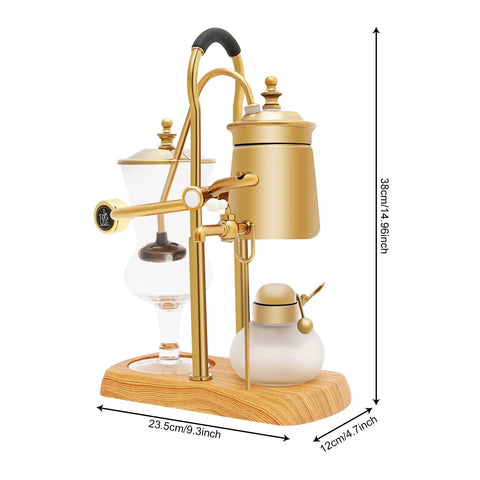 5 Cup Siphon Coffee Maker Tabletop Vacuum Brewer with Borosilicate Glass 500ml for home office or small cafe use