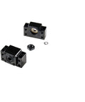 Heavy Duty Hgr20 Linear Guide Rail Set With Rm1605 Precision Ball Screw Kit featuring two black bearing blocks and mounting hardware.