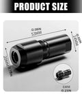M10 Thread Adapter Set That Turns Your Angle Grinder Into A Sweet Straight Shooter, 53mm heavy duty steel part with measurements.