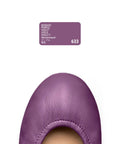 No Sweat Quick Color Leather And Canvas Dye For Beat Up Kicks Boots Bags And Coats In Bold Purple 25 Ml Tube on scuffed leather shoe.