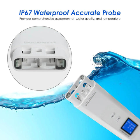 Straight Up Reliable Water Quality Tester Pen Checks Cod Toc Uv275 Ec Tds Salinity Gh Sg And Water Temp for Pool RV Well with IP67 probe.