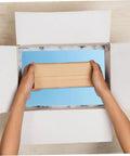 Hands placing a package on Premium Polyurethane Foam Sheet Cuts For Toolboxes And Cases delivering kick ass protection.