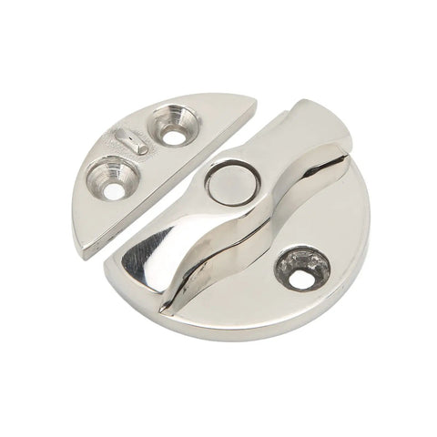 Rock Solid Marine Boat Door Latch And 45Mm Round Catch Hardware Built With Premium 316 Stainless Steel saltwater proof durable latch and catch.