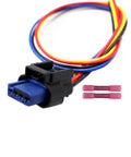 Straight Shooter Heavy Duty Grille Shutter Actuator Solenoid Connector Wiring Pigtail Harness Fits Chrysler 200 showing wiring and connectors.