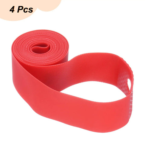 4 Pack 20 Inch Rim Strips 20mm PVC Tire Liner And Wheel Rim Tape Anti Scratch Guard Cushion Pad Protector For Road MTB And Hybrid Bikes.