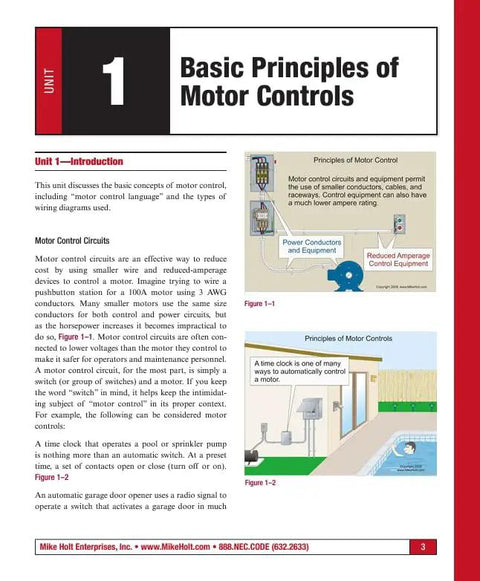 Brass Tacks Illustrated Guide To Understanding Basic Motor Controls Revised Edition page showing motor control principles and diagrams.