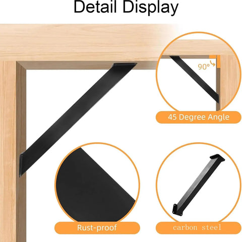 45 Degree Angle Pergola Bracket Kit For Gazebos Treehouses Cabins And Patios Heavy Duty Connector Braces 8 Piece Set For Indoor Outdoor Wood Beams And Beefed Up Corner Support