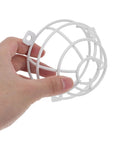 Heavy Duty Fire Sprinkler Ceiling Cover With 6mm Mounting Hole Featuring Slick Mesh Safety Guard For Smoke Detectors And Decorative Metal Shield with hand holding white mesh.