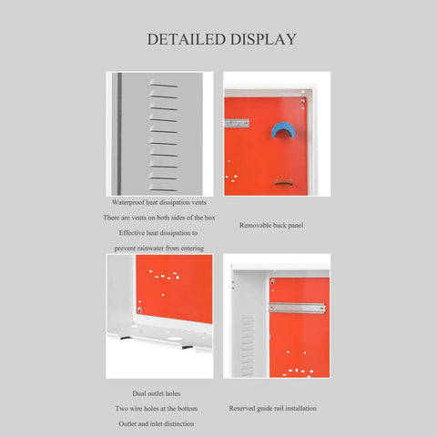Heavy Duty Outdoor Electrical Enclosure Box For EV Chargers And Outdoor Power Gear With Floor Standing Design Locking Latches and vents