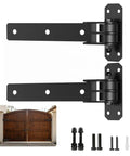 Built Like a Tank Heavy Duty Gate Hinges 1000 Lbs Heavy Load 13 Inch Bolt On and Weld On 180 Degree Open Gate Hinges for Barn Yard Gates Wooden or Metal Doors Zero Sag Thickened Carbon Steel, showing two hinges with screws.