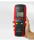 No Sweat Pro Grade Wall Scanner Finds Studs Wood Live Wires And Copper Non Ferrous Metals Knockout Value With Sharp LCD Readout, handheld design.