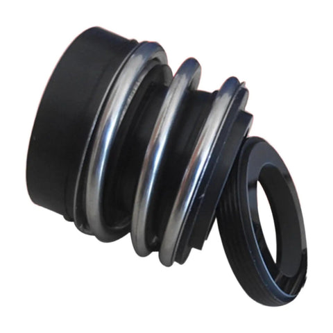 Wrench-Ready One Pc Double-Sided Silicon Carbide Mechanical Seal Fits 109-40 And 109-32 MG2 Models close-up of durable black and silver seal unit.