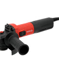 Heavy Duty Brushless Angle Grinder With 125Mm Disc And Variable Speed Controls Up To 11000Rpm featuring ergonomic grip and safety features.
