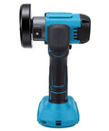 Side view of Dual Threat Mini Cordless Circular Saw and Angle Grinder with Brushless Motor for clean grind and cut tasks.