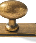 Antique Brass Cabinet Knobs with Black Backplate Set 2 Pack for Kitchen and Bath Heavy Duty Bifold Closet Door Hardware