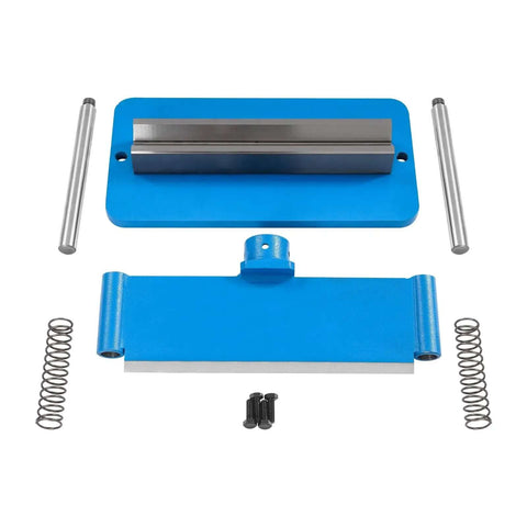 Heavy-Duty 12 To 20 Ton Press Brake Attachment For Hydraulic Shop Presses, metal bending tool components laid out
